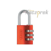 Kłódka Abus 474 - 724/30 - kłódka pałąkowa aluminiowa powlekana czerwona - blister